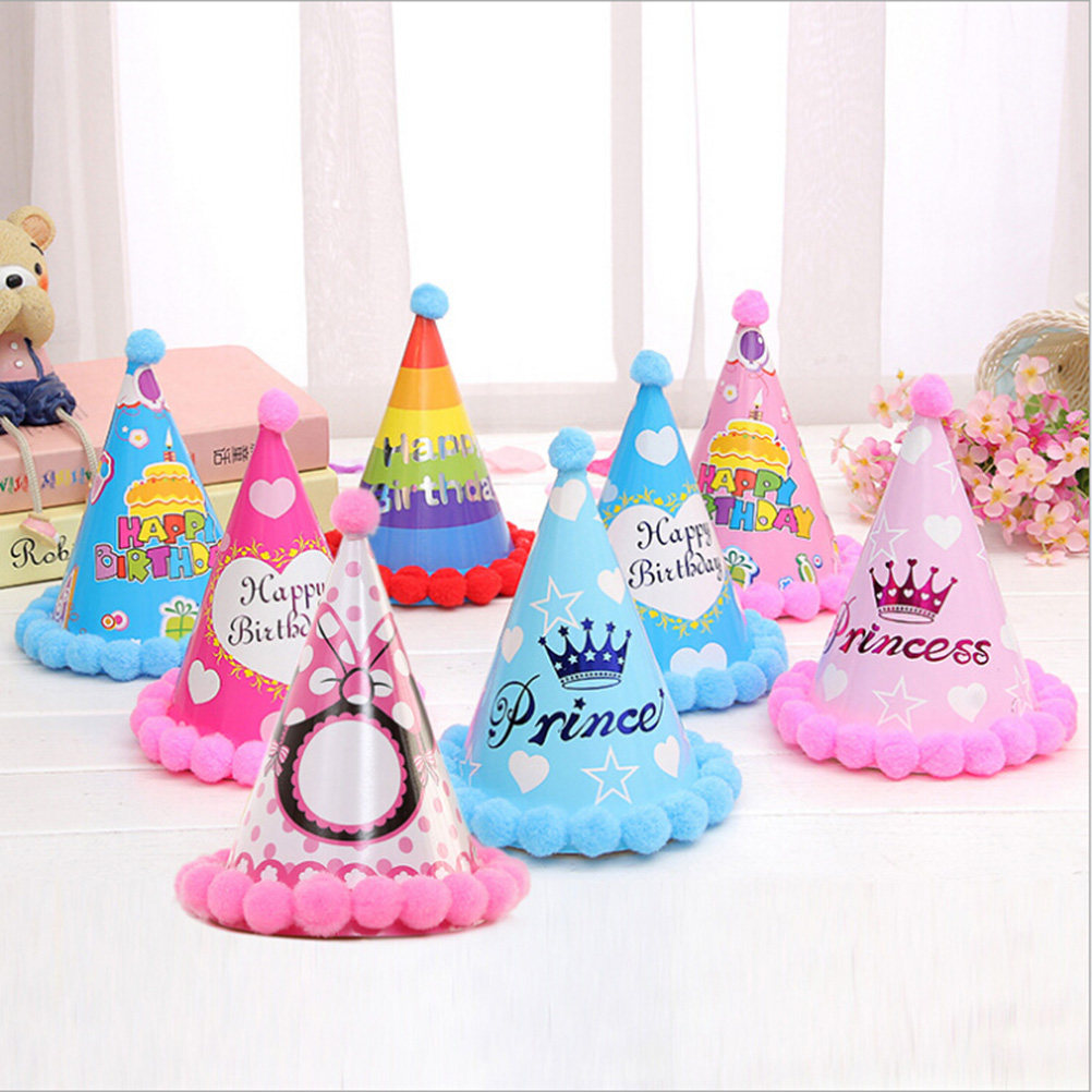 Party Hat Cone - 12 قطعة من قبعات الكون المزخرفة