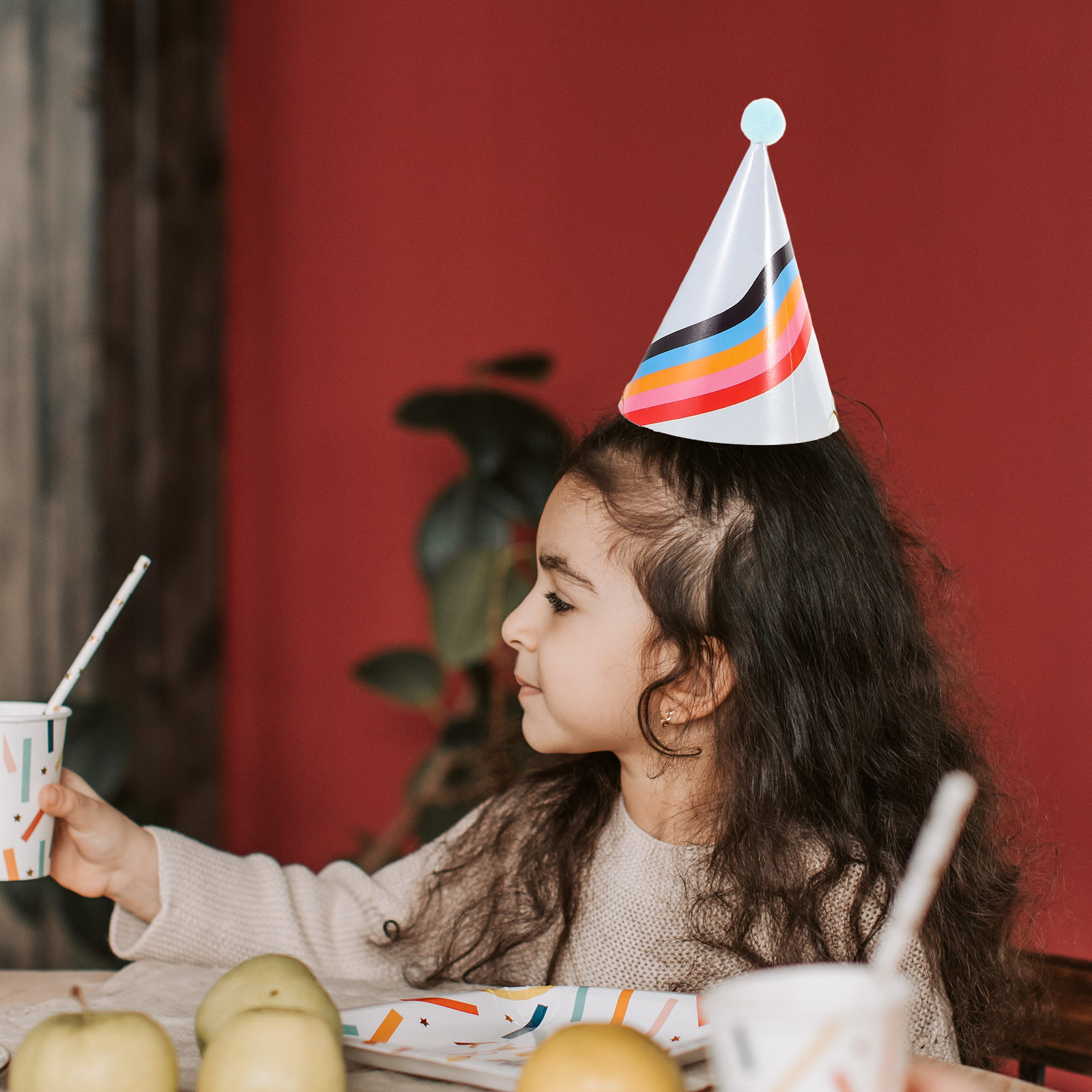 Party Hat Cone - 3 قطع من قبعات عيد الميلاد