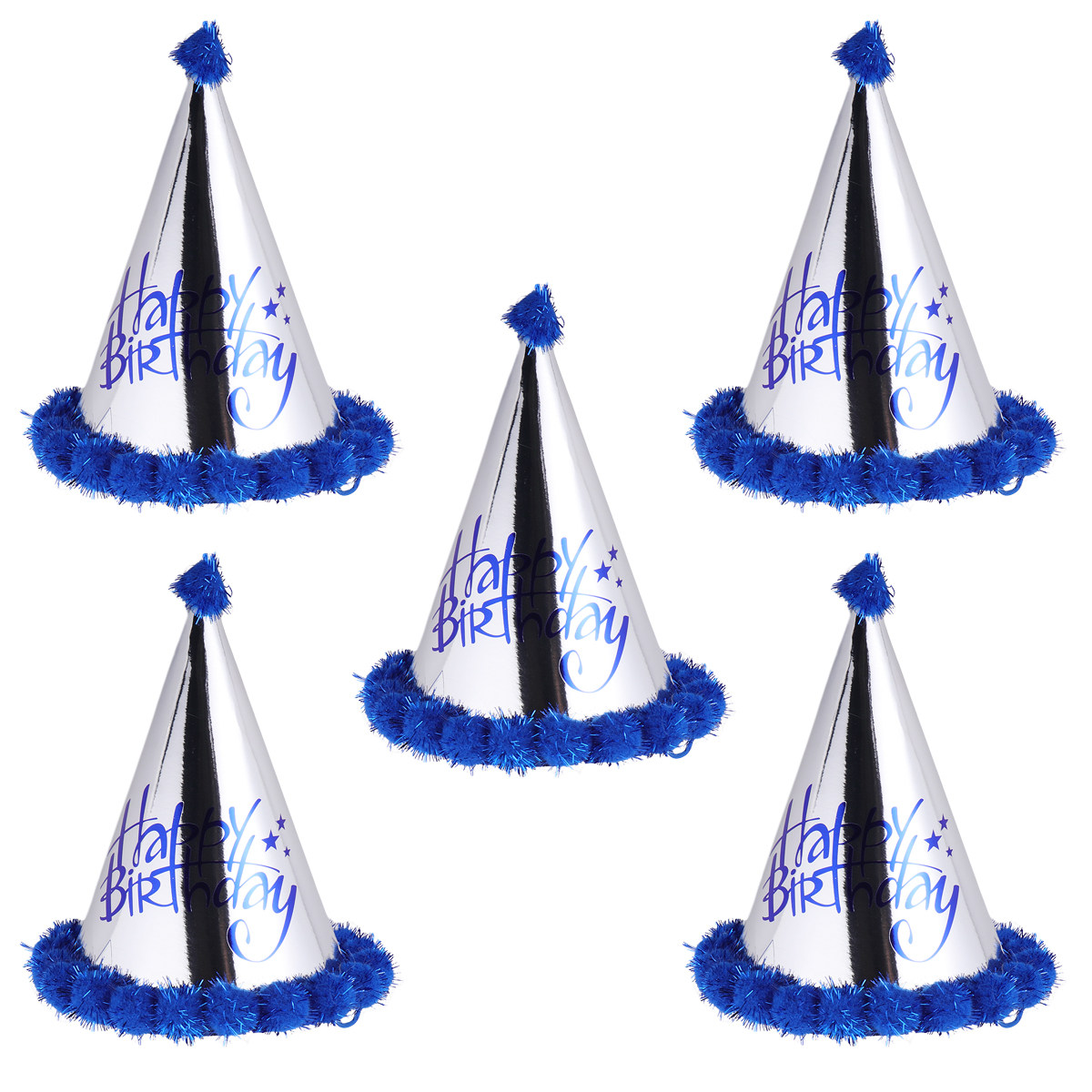 Party Hat Cone - 5 قطع من قبعات عيد الميلاد