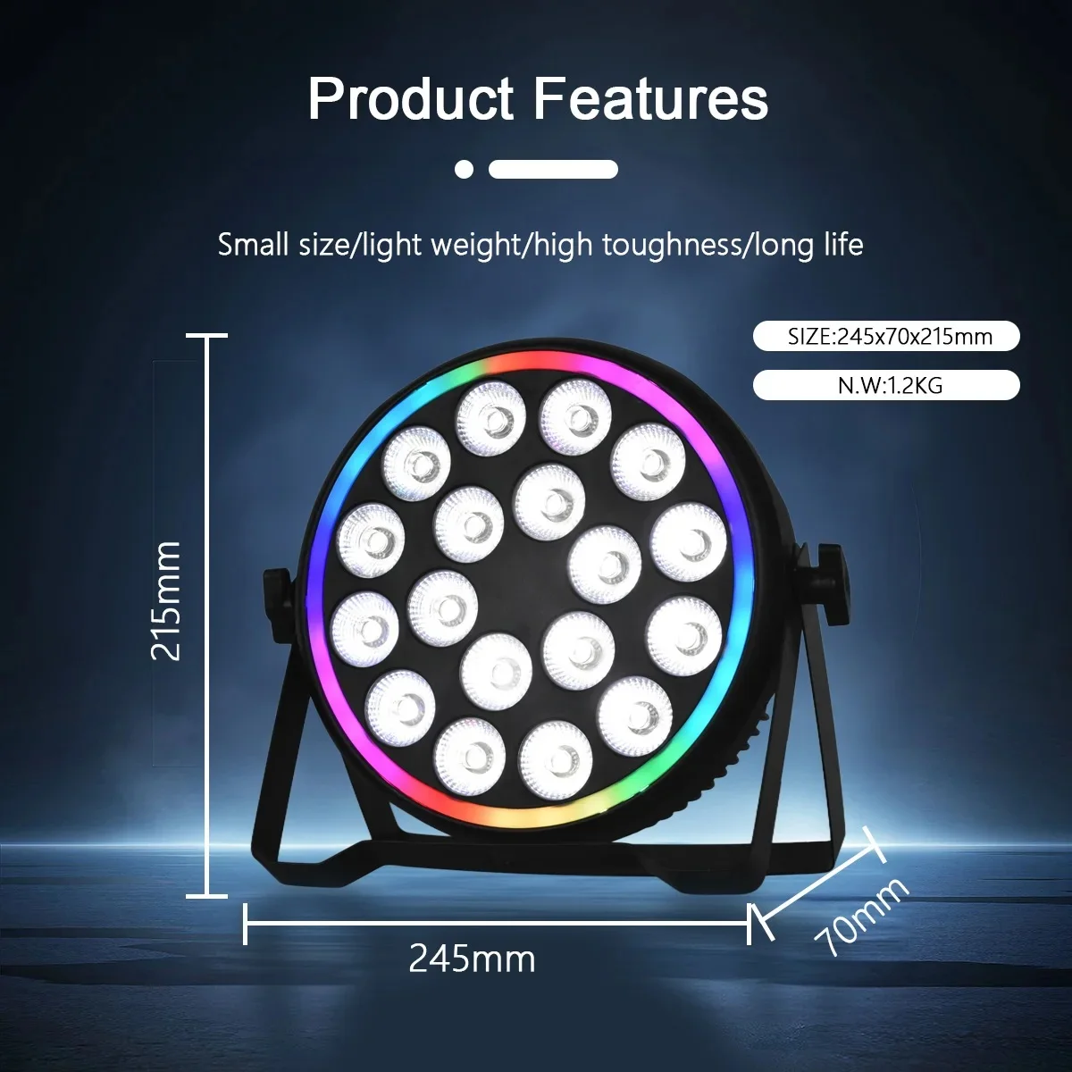 Event & Party Supply - أضواء بار LED 180 واط RGBW