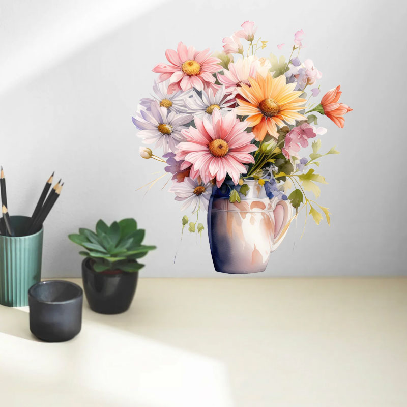 C51 #   ملصق حائط بتصميم زهور  - مراجعة Flower Wall Panel وسعره