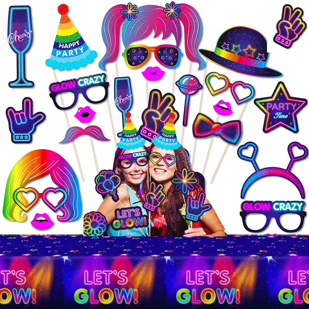 مفرش طاولة متوهج نيون ملون بال - مراجعة Let'S Party Event Supply وسعره