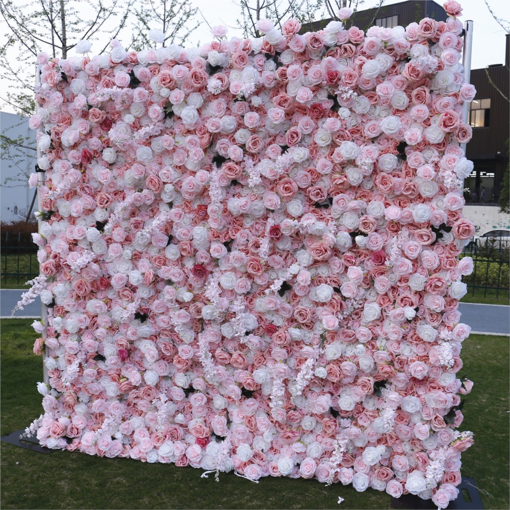 زهور يوفلاور 5D وردية وبيضاء م - مراجعة Flower Wall Panel وسعره