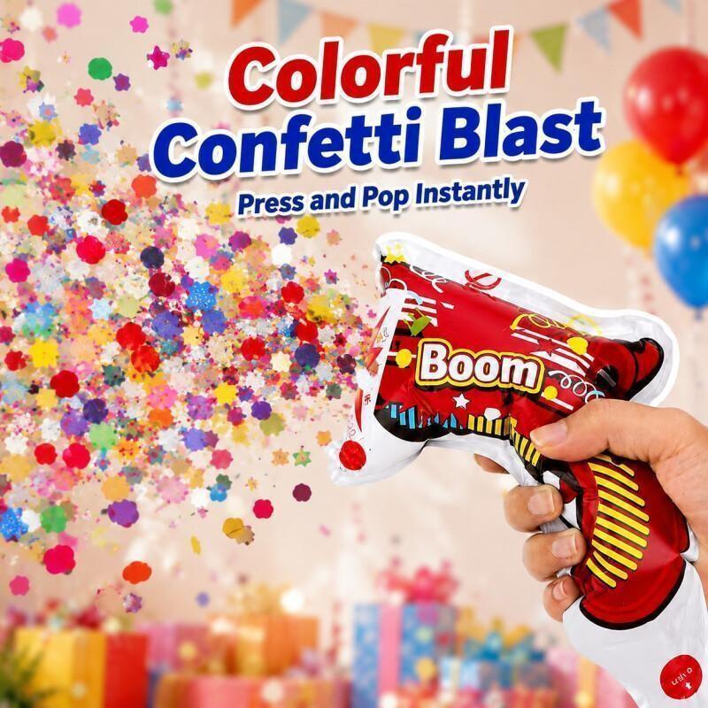 10 قطع من مسدس البالونات اليدو - مراجعة Confetti Cannon Tube وسعره
